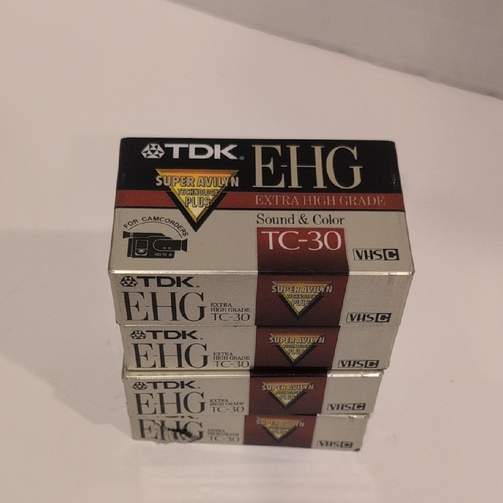 Bundle 4 TDK EHG TC-30 VHS-C Tapes -